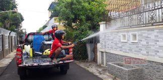 DPC PDI Perjuangan Kota Pekalongan Kembali Lakukan Penyemprotan di Perum Binagriya