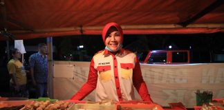 Hj. Sri Mulyani Mendatangi Angkringan HIK Klaten