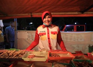 Hj. Sri Mulyani Mendatangi Angkringan HIK Klaten