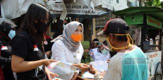 Hj. Sri Ruwiyati Terjun Gelar Operasi Masker