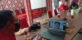 DPC PDI Perjuangan Brebes Ikuti Rapat Virtual Bersama DPD