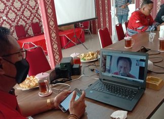 DPC PDI Perjuangan Brebes Ikuti Rapat Virtual Bersama DPD