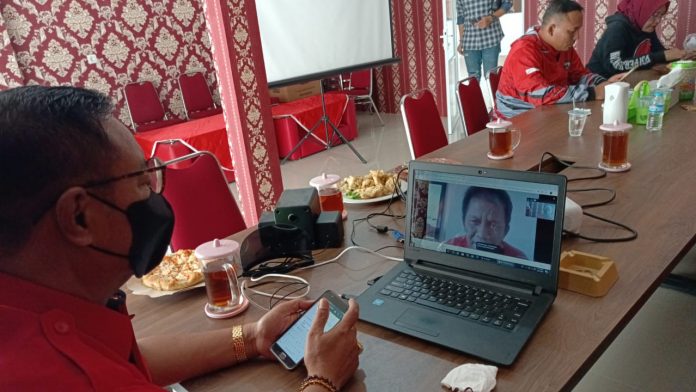 PDI Perjuangan Brebes Ikuti Rapat Virtual DPD