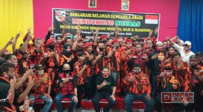 Relawan Pancasila Abadi Deklarasi Dukung NGEBAS