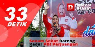 Senam Sehat Bareng Kader PDI Perjuangan Purbalingga