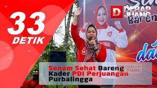 Senam Sehat Bareng Kader PDI Perjuangan Purbalingga