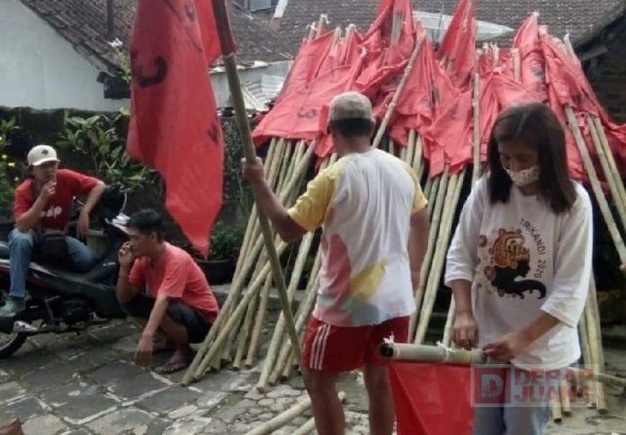 Sulut Semangat Pilkada, BRAMA SETA Selatan Tancap Gas Pasang APK (2)