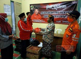 DPC PDI Perjuangan Kabupaten Batang Berikan Bantuan Kepada Kyai dan Santri Positif Covid-19