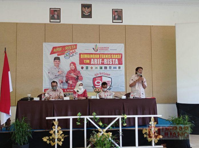 Jelang Pilkada, Tim Pemenangan Arif-Rista Selenggarakan Bimtek Saksi TPS