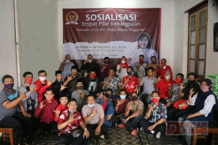 Mbak Casytha sosialisasi 4 pilar