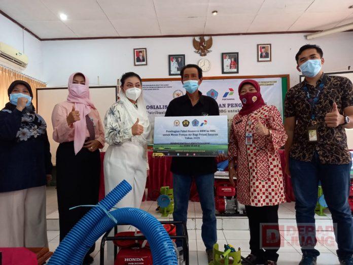 Mbak Mitha Arahkan Petani di Brebes Beralih ke Pompa Air Berbahan Bakar Gas