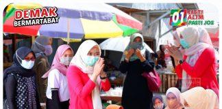 Sambang Pasar, Mbak Eisti Sosialisasikan Program Kesejahteraan Wong Cilik