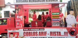 Tekad Menangkan Paslon Arif-Rista, PDI Perjuangan Kebumen Selenggarakan Kampanye Serentak