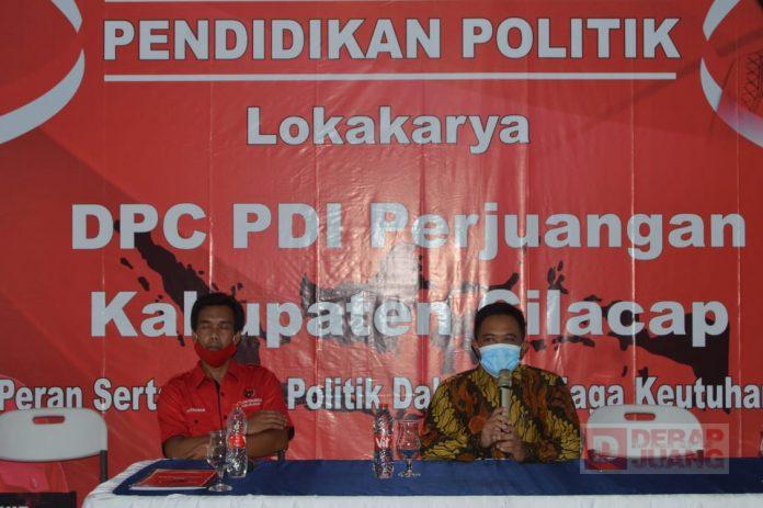 DPC PDI Perjuangan Cilacap Gelar Lokakarya Pendidikan Politik Dalam Menjaga Keutuhan NKRI