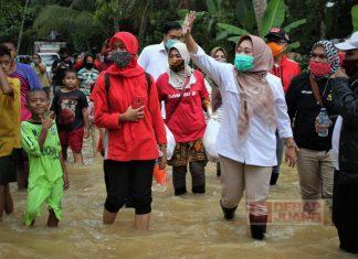 Dyah Hayuning Pratiwi Berikan Bantuan Kepada Masyarakat Terdampak Banjir