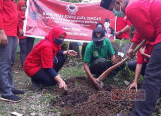 Gelar Bakti Sosial, Komunitas Juang Banyumas Lakukan Penanaman Pohon
