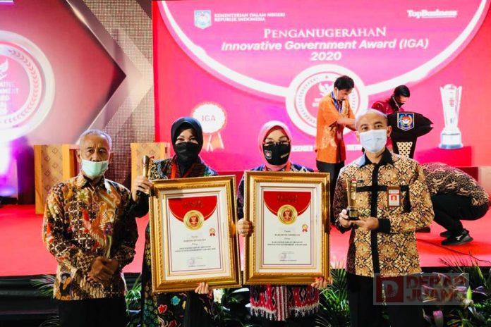Grobogan Terima Penghargaan Innovative Government Award (IGA) 2020