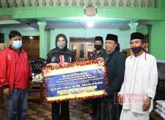 Hj. Sri Mulyani Berikan Bantuan Untuk Pembangunan Masjid Pancoranmas di Kecamatan Manisrenggo