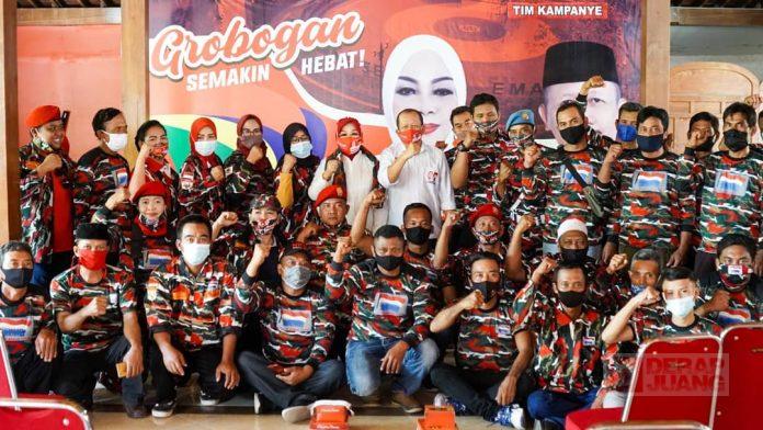 Laskar Merah Putih Grobogan Siap Menangkan Sri-Bambang