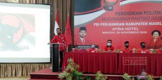 Pengurus DPC PDI Perjuangan Kabupaten Magelang Hadiri MUSRAN Serentak