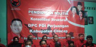 Perkuat Otot Partai, Pengurus Ranting PDI Perjuangan se-Kabupaten Cilacap Selenggarakan Konsolidasi