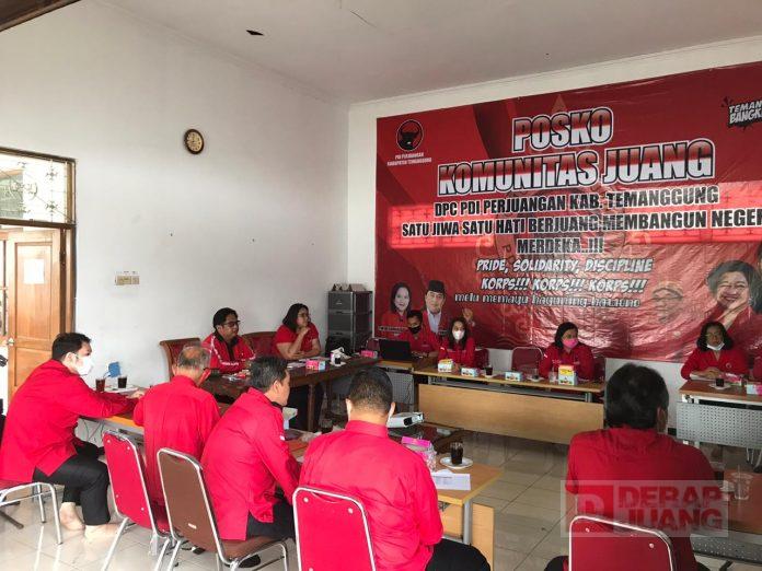 Tingkatkan Sinergitas Pengurus, DPC PDI Perjuangan Temanggung Gelar Rapat Internal