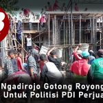 Warga Ngadirojo Gotong Royong Bangun Rumah Untuk Politisi PDI Perjuangan