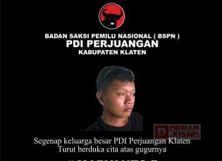 PDI Perjuangan Klaten Diselimuti Duka Mendalam