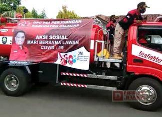 Angka Positif Covid-19 Meningkat, Ranting Tegalreja Lakukan Penyemprotan Disinfektan