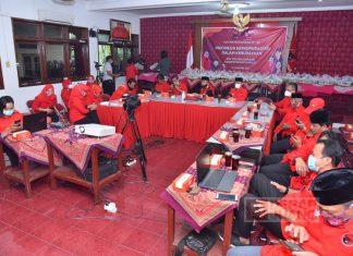 PDI Perjuangan Sukoharjo Ikuti Perayaan HUT Partai Secara Virtual