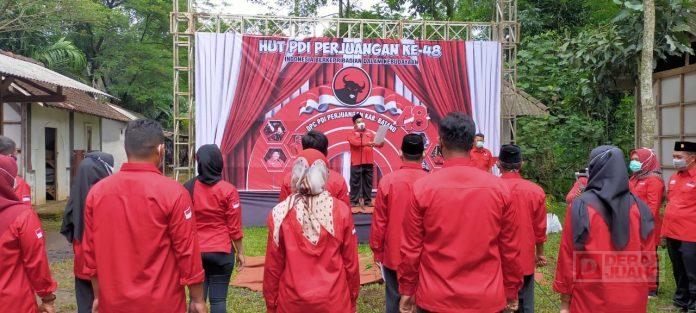 DPC PDI Perjuangan Kabupaten Batang Gelar Upacara Peringatan HUT PDI Perjuangan ke-48
