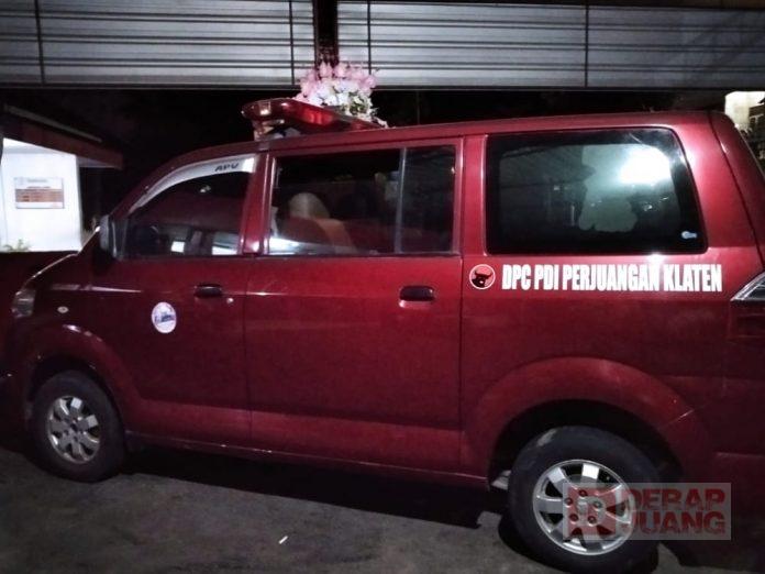 DPC PDI Perjuangan Kabupaten Klaten Sediakan Ambulance Gratis Kepada Masyarakat