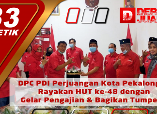 DPC PDI Perjuangan Kota Pekalongan Rayakan HUT ke 48 dengan Gelar Pengajian dan Bagikan Tumpeng