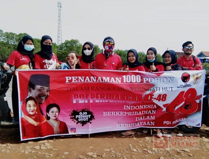 DPC PDI Perjuangan Kota Pekalongan Tanam 1.000 Pohon