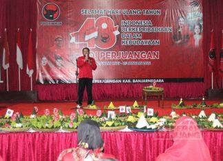 HUT PDI Perjuangan ke-48, DPC PDI Perjuangan Banjarnegara Simak Pidato Ketua Umum Partai Secara Virtual
