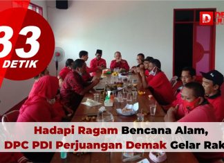 Hadapi Ragam Bencana Alam, DPC PDI Perjuangan Demak Gelar Rakor