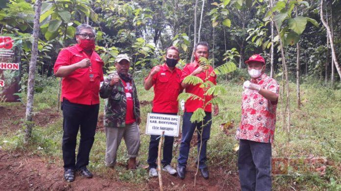 Hijaukan Bumi, DPC PDI Perjuangan Kabupaten Banyumas Gelar Gerakan Menanam Pohon