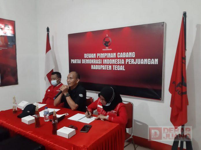 Jelang HUT PDI Perjuangan ke-48, Rustoyo Pimpin Rapat Koordinasi DPC PDI Perjuangan Kabupaten Tegal