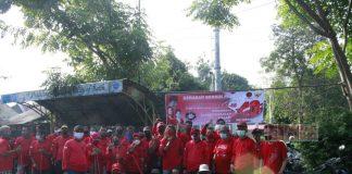 Kondisi Sungai Asem Binatur Memprihatinkan, Banteng Kota Pekalongan Keluar Kandang Bersihkan Sungai