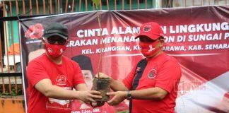 Tanam Pohon, Kado PDI Perjuangan Kab. Semarang untuk Ibu Ketua Umum