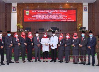 Sidang Paripurna, Ketua DPRD Sukoharjo Umumkan Paslon Terpilih