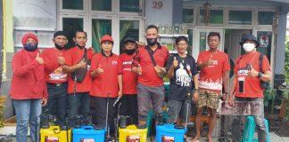 Banteng Semarang Utara Lakukan Penyemprotan Disinfektan