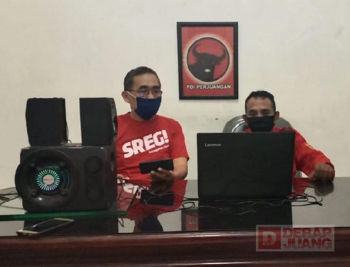 PDI Perjuangan Kota Tegal Ikuti Webinar Pengumuman Tiga Rekor Muri PDI Perjuangan