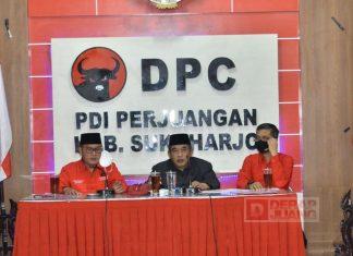 Sambut HUT Partai, DPC PDI Perjuangan Sukoharjo Gelar Rapat Koordinasi