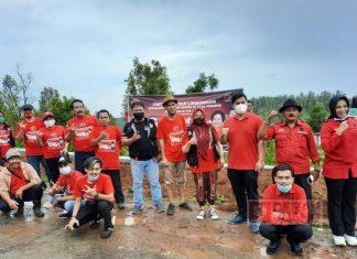 Kado untuk Bu Mega, PDI Perjuangan Kendal Tanam Pohon