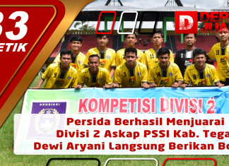 Persida Berhasil Menjuarai Divisi 2 Askap PSSI Kab. Tegal Dewi Aryani Langsung Berikan Bonus