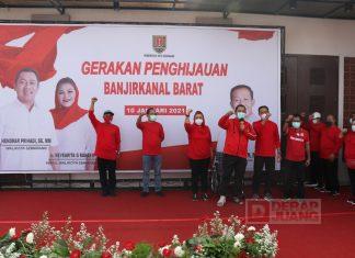 Meriahkan HUT Partai, DPC PDI Perjuangan Tanam 48.000 Pohon