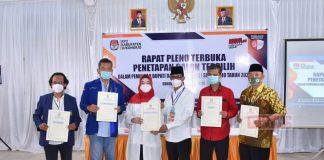 Penetapan Paslon Etik-Agus Sebagai Bupati dan Wakil Bupati Sukoharjo