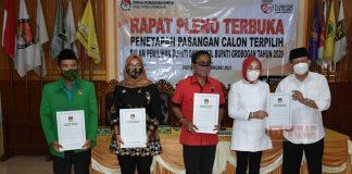 SAH! Sri-Bambang Ditetapkan Sebagai Bupati dan Wakil Bupati Terpilih Grobogan