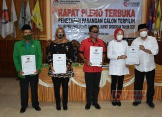 SAH! Sri-Bambang Ditetapkan Sebagai Bupati dan Wakil Bupati Terpilih Grobogan